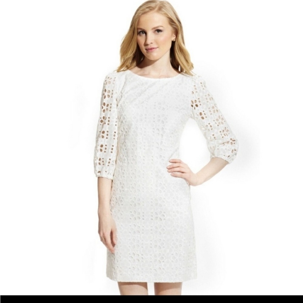 Eliza J White eyelet dress Size 4